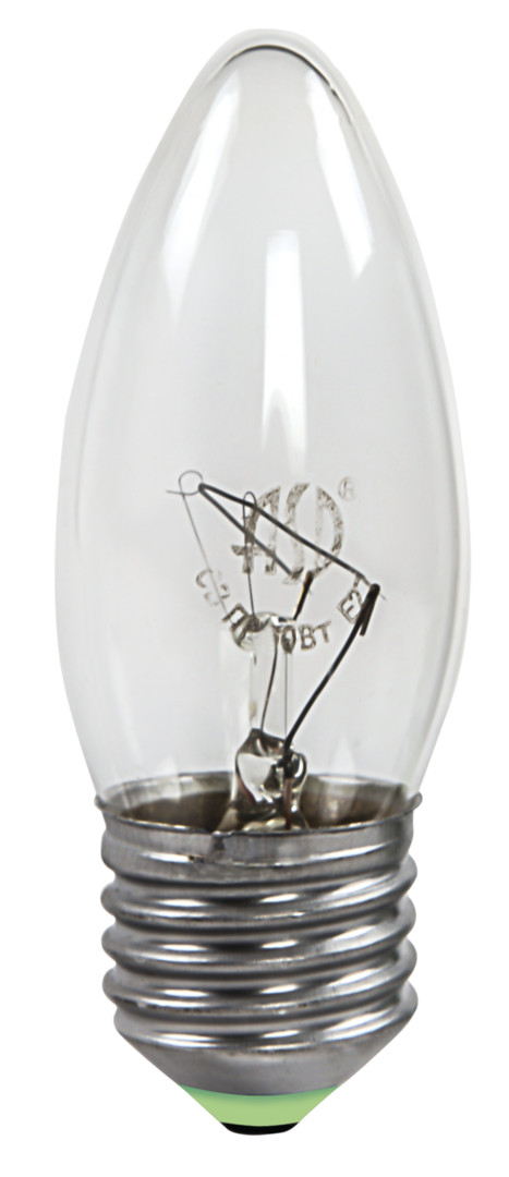 Лампа накаливания СВЕЧА B35 60Вт 230В Е27 прозрачная 630Лм ASD